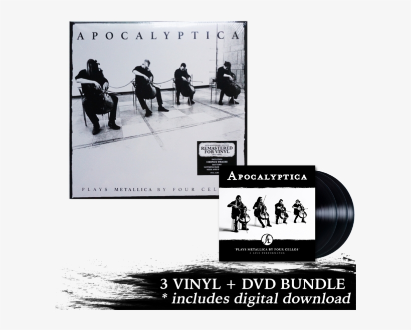 Plays Metallica Live Performance 3 Lp Dvd Remastered - Apocalyptica Plays Metallica By Four Cellos Vinyl Record, transparent png #4887703