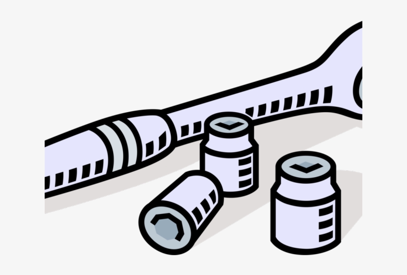 Wrench Clipart Socket Wrench - Socket Wrench, transparent png #4888118