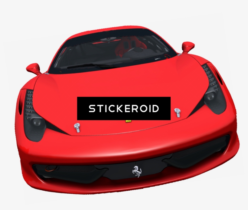 Yellow Ferrari Car - Ferrari 458, transparent png #4888496