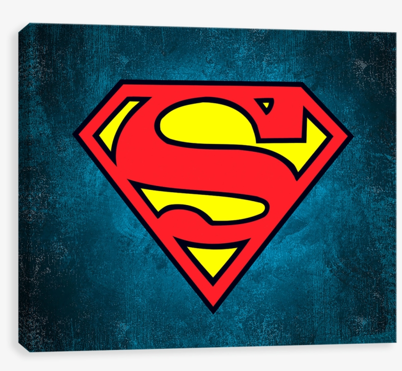 Superman Logo On Texture - Superman Logo Square, transparent png #4889177
