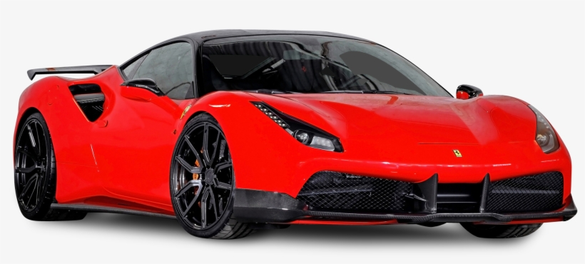 Go To Image - Red Ferrari Car Png, transparent png #4889444