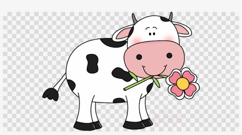 Cute Cow Clipart Cattle Clip Art - Cute Cow Cartoon Png, transparent png #4891443