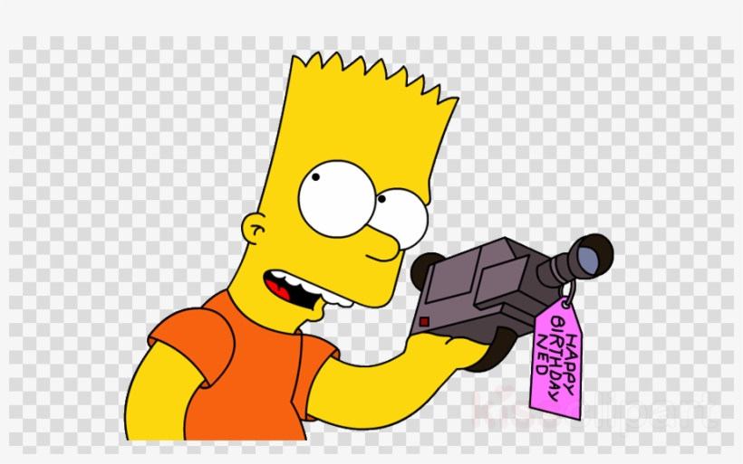 Bart Simpson Clipart Bart Simpson Homer Simpson Lisa - Camera Photo Logo Png, transparent png #4891943
