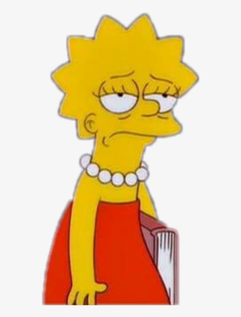 Bartsimpson Simpson Lol Tired Sad - Tired Of The Fake Love, transparent png #4892007