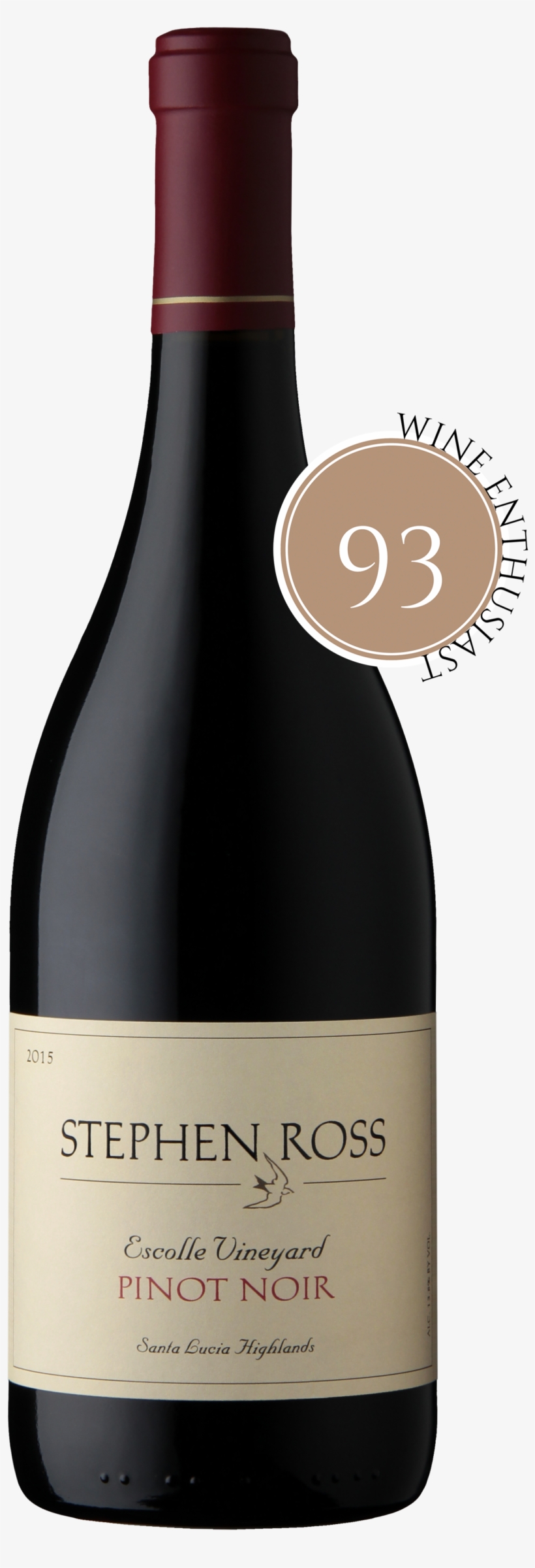 2015 Pinot Noir Escolle Vineyard, transparent png #4892317
