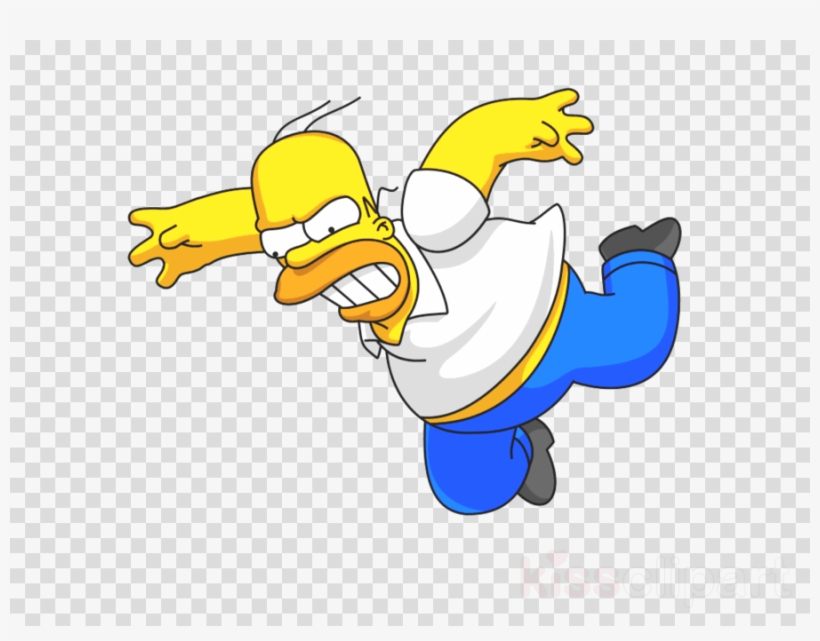 Homer Simpson Fighting Clipart Homer Simpson Bart Simpson - Imagenes Png De Homero, transparent png #4892320