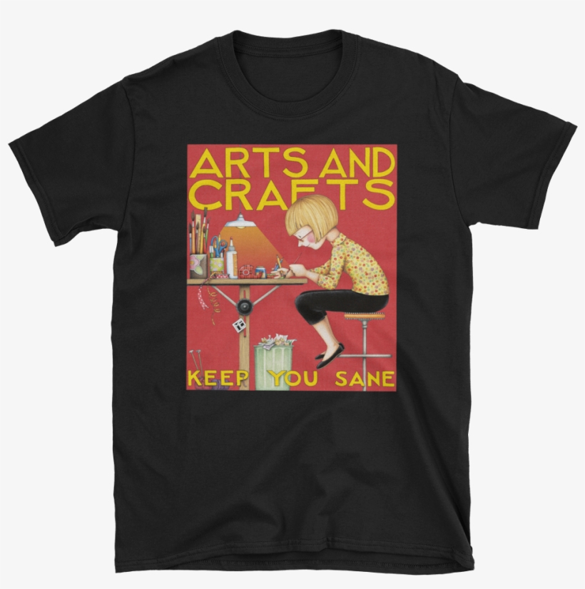 "arts & Crafts" Unisex T-shirt - Mary Engelbreits Color Me Coloring Book By Mary Engelbreit, transparent png #4893588