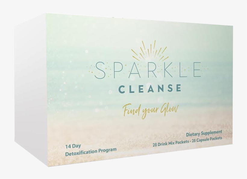 Sparkle Cleanse Detoxification Program Kit - Box, transparent png #4893923