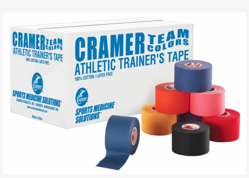 Cramer Team Color Athletic Tape - Individual - Red, transparent png #4894064