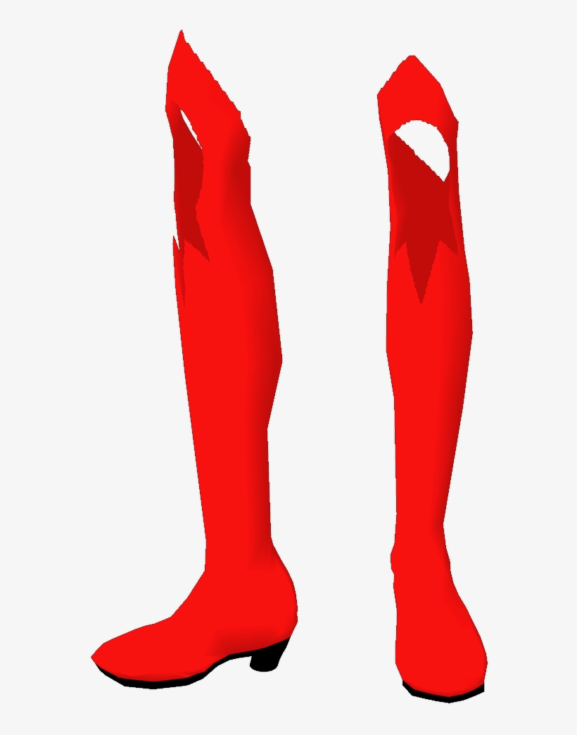 Supergirl Alpha Low Heels - Knee-high Boot, transparent png #4894322