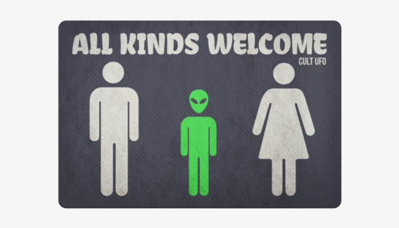 All Kinds Welcome Door Mat - Toilet Men And Women, transparent png #4894396