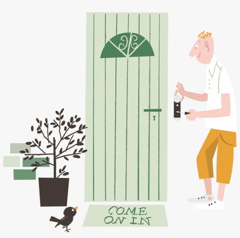 As Easy To Install As A Welcome Mat - Illustration, transparent png #4894896