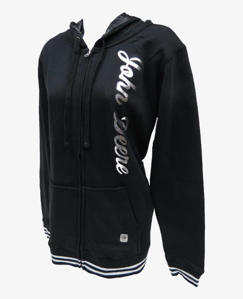 John Deere Foil Zip Up Black Fleece Hoodie - Video Game, transparent png #4895049