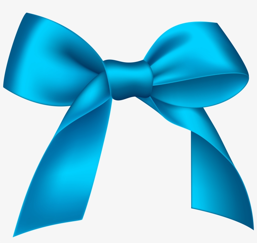 Blue Bow Png, transparent png #4895200