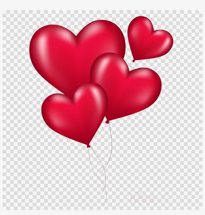 Download Heart Balloons Png Clipart Heart Clip Art - Birthday Heart Balloon Png, transparent png #4895346