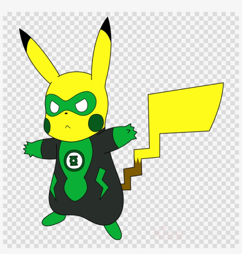 Pikachu Green Lantern Clipart Pikachu Green Lantern - Green Lantern, transparent png #4897370