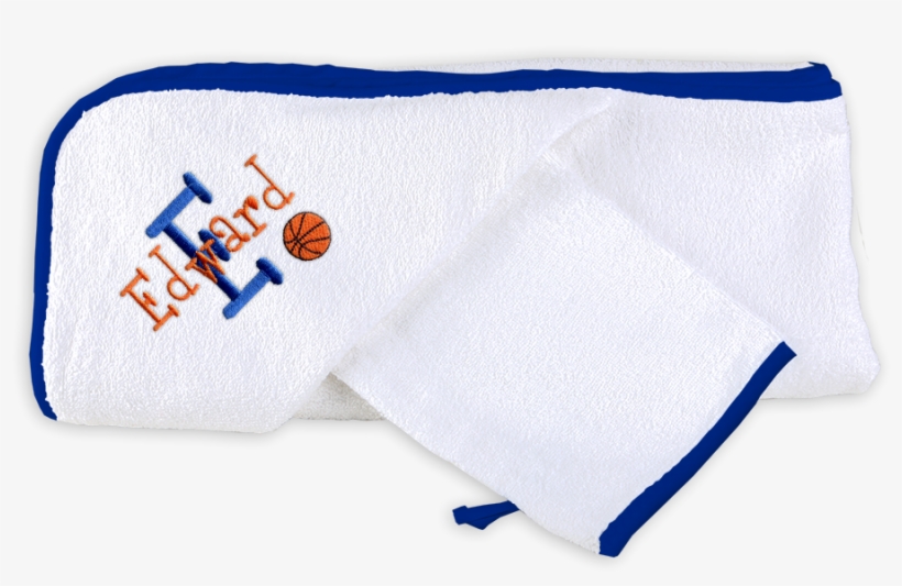 Personalized Hooded Towel Set With Basketball - Towel, transparent png #4897816