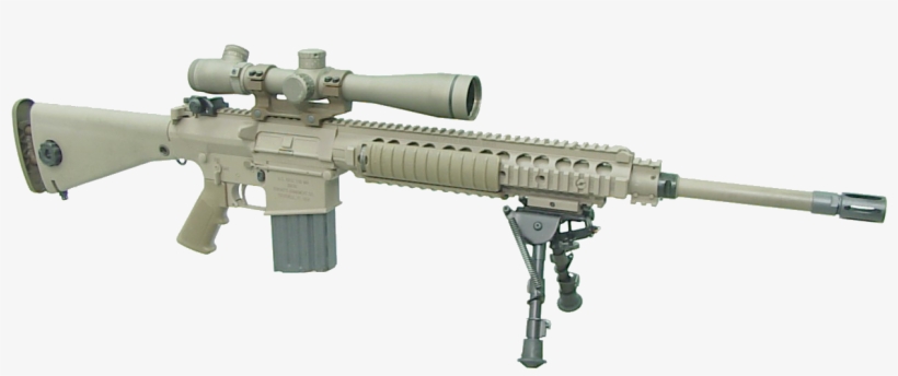 M110 - Sr 25 Sniper Rifle, transparent png #4898221
