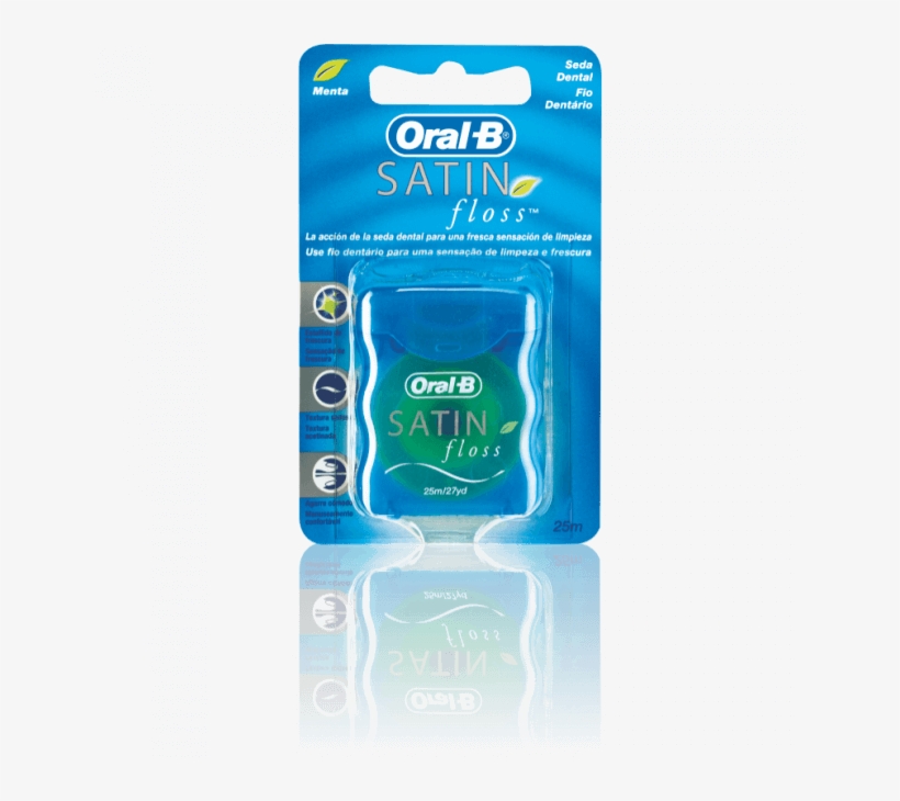 Oral-b Dental Floss Mint 25m, transparent png #4898332