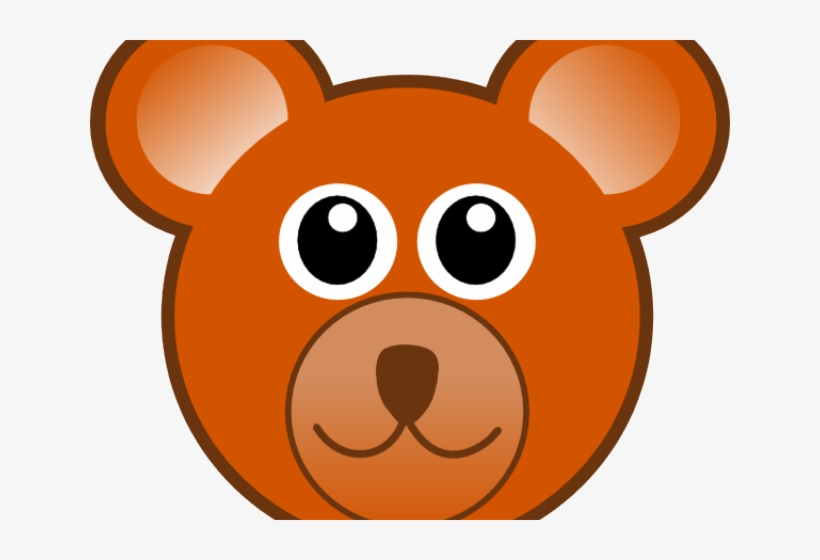 Bear Clipart Ear - Teddy Bear Face Clip, transparent png #4898678
