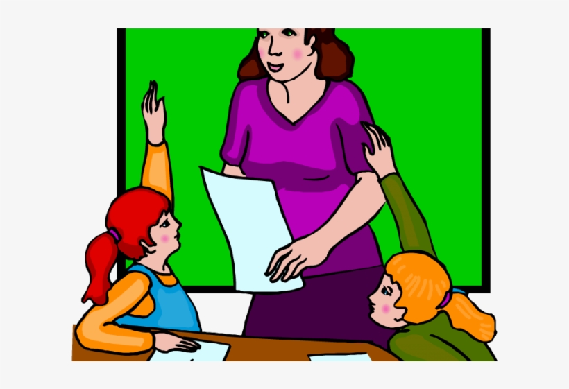 Original - Teacher Teaching Students Clipart, transparent png #4898891