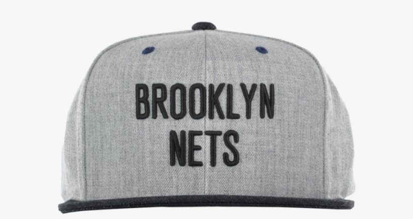 Mitchell & Ness Brooklyn Nets Gray Snapback $19 - Snapback Brooklyn, transparent png #4899657