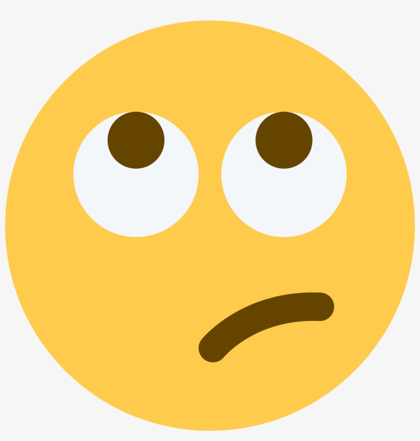 Open - Rolling Eyes Emoji Twitter - Free Transparent PNG Download - PNGkey