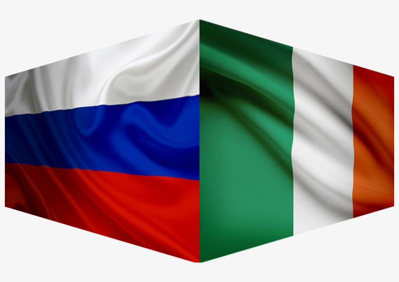 The Connection Between Ireland And Russia - Irish Flag And Russian Flag, transparent png #490427