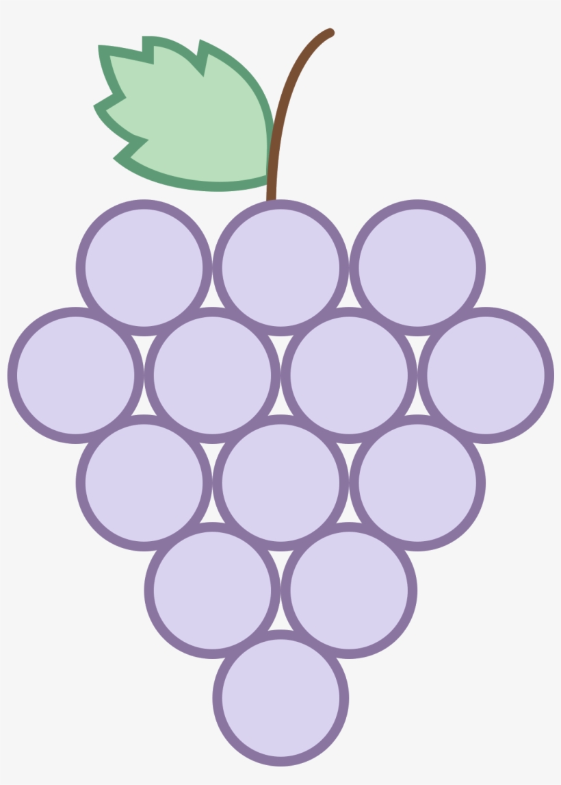 It's An Icon Of A Bunch Of Grapes With A Short Stem - Grape, transparent png #490556