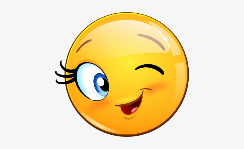 Collection Of Free Blinking Clipart Emoticon - Smiley Clin D Oeil, transparent png #490557