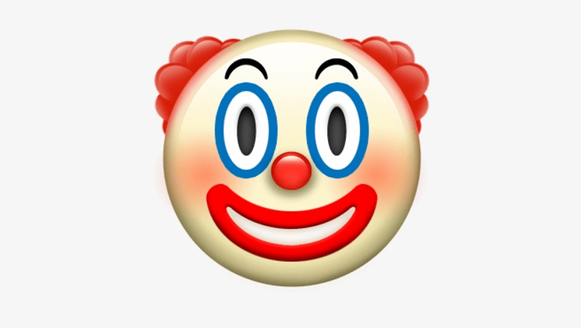 Apple Fan Emoji Transparent Png - Clown Emoji Png, transparent png #490704