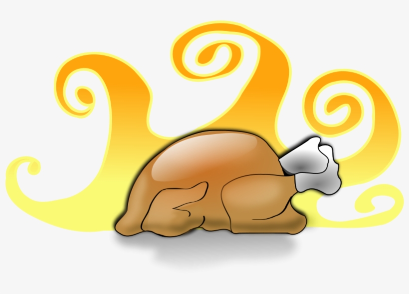 Free Vector Thank - Small Cooked Turkey Clipart, transparent png #490732