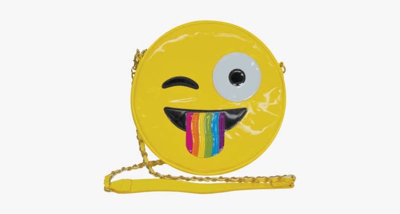 Crazy Face Emoji Crossbody Bag - Crossbody, transparent png #490791