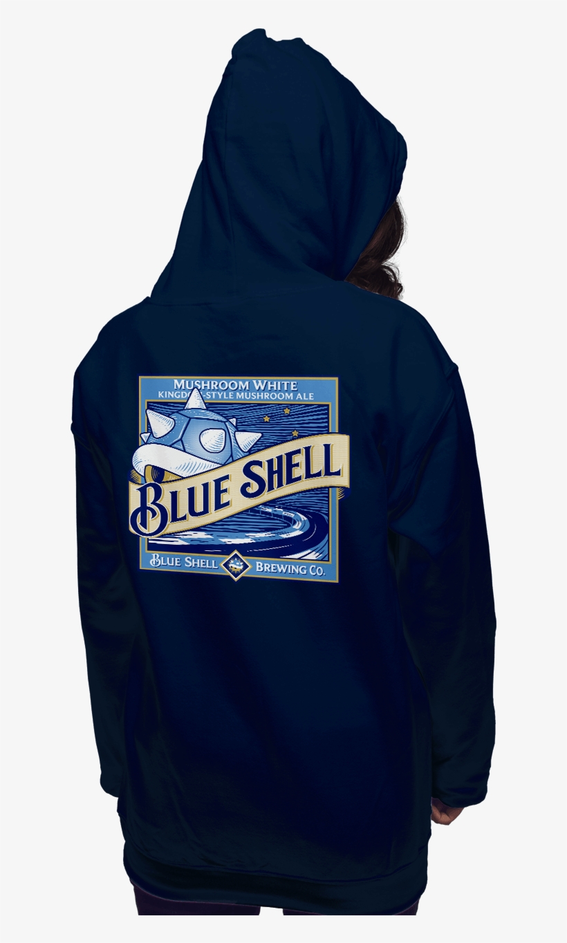 Blue Shell Beer - Hoodie, transparent png #490808