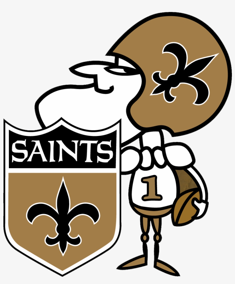 Someone Have The 1970s Saints Man Logo - New Orleans Saints Retro Logo, transparent png #490949