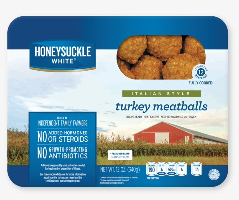 Honeysuckle White Italian Style Turkey Meatballs, transparent png #491325