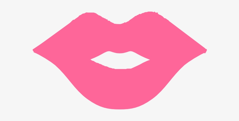 Pinklips3 Clip Art At Clker - Light Pink Lips Clip Art, transparent png #491584