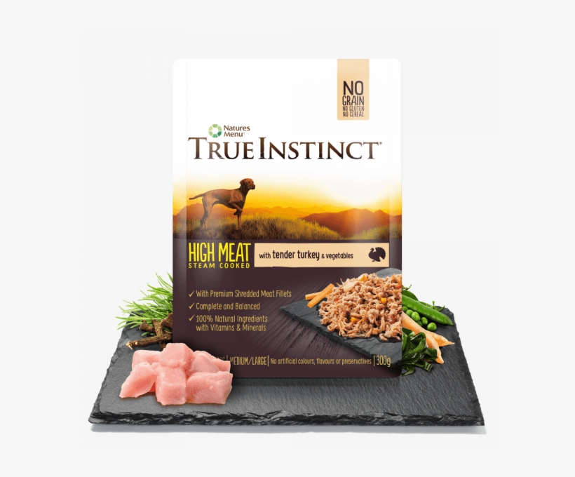 High Meat Chicken Fillet With Tender Turkey For Adult - True Instinct Pouches, transparent png #491638