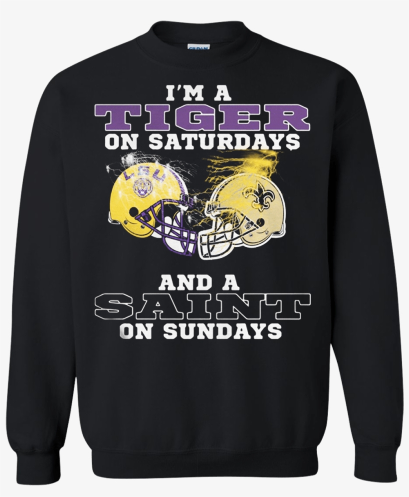 New Orleans Saints And Lsu Tigers I'm A Tiger On Saturdays - John Lennon T Shirt Dreamer, transparent png #491705