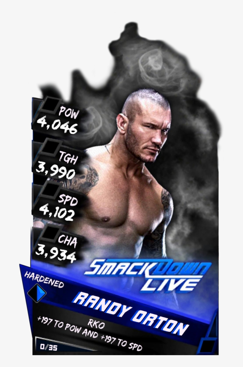 Supercard Randyorton S3 Hardened Smackdown 9544 - Wwe Supercard Randy Orton Hardened, transparent png #491824