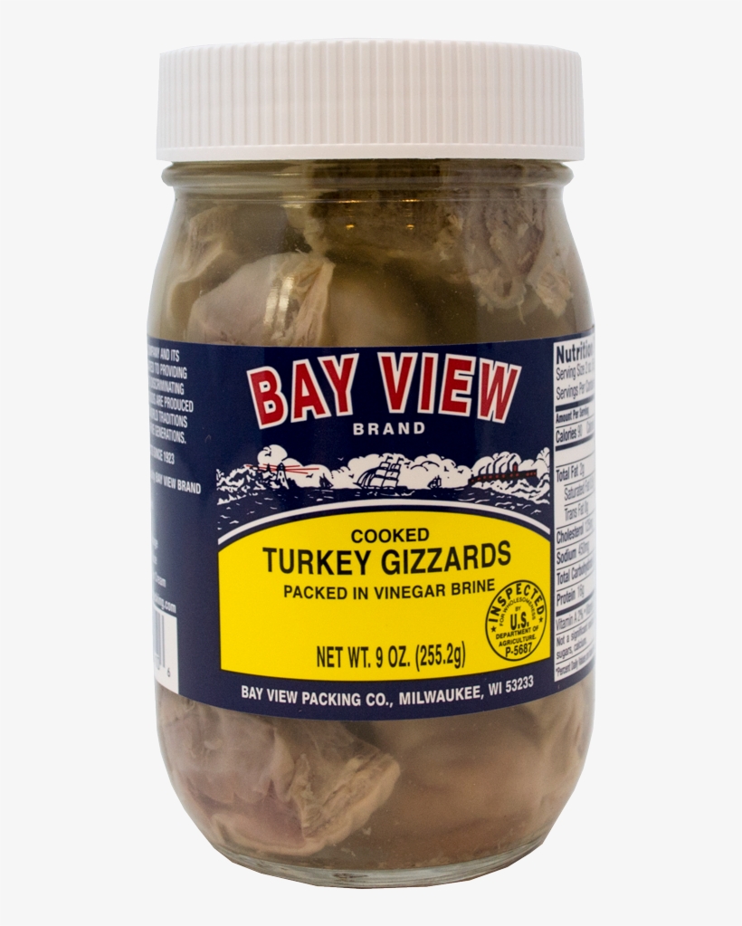 Bay View Pickled Turkey Gizzards - Bay View Herring Party Bites, In Wine Sauce - 12 Oz, transparent png #491991