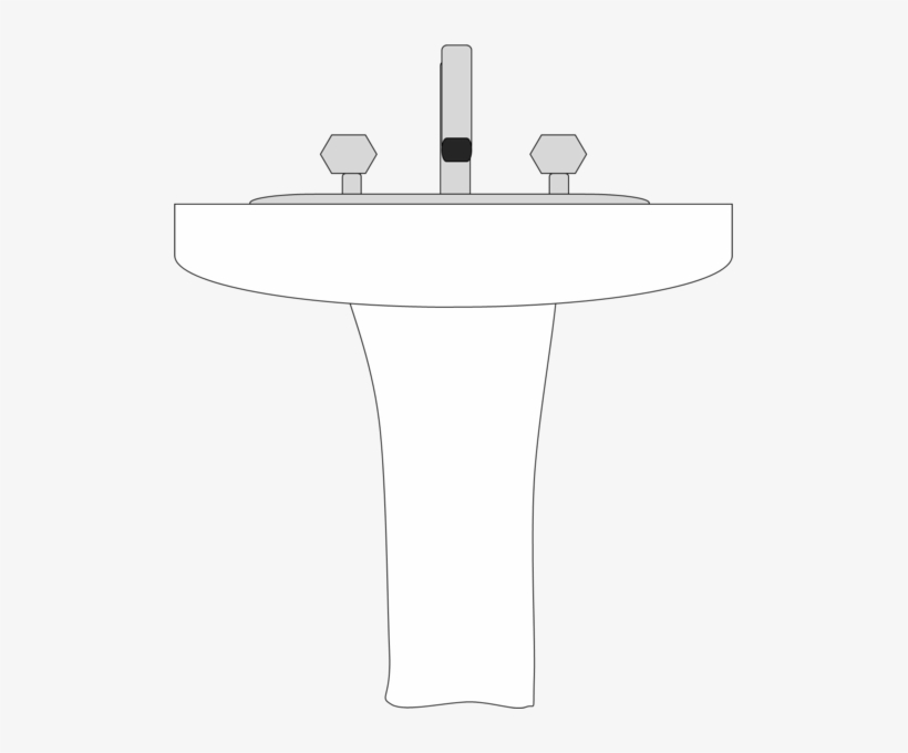 Bath Drawing Toilet Sink Clip Library Stock - Bathroom Sink Clipart Png, transparent png #492129