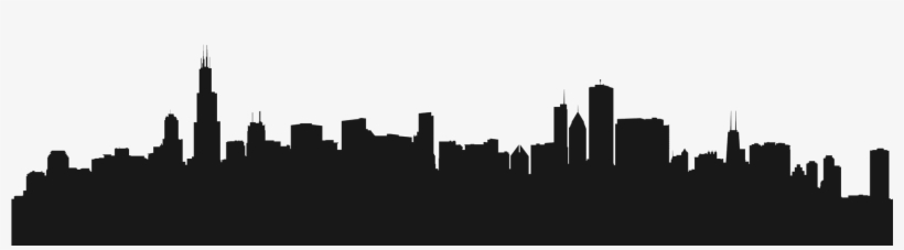 Chicago Skyline Silhouette - Chicago, transparent png #492132