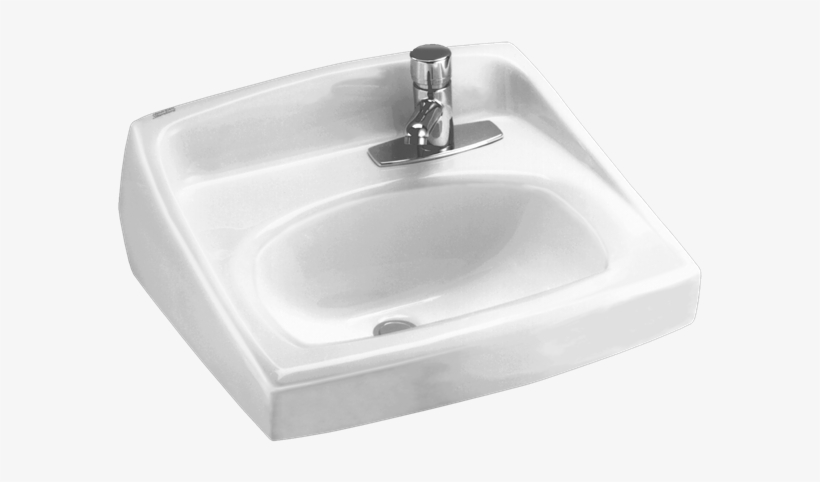 Bath Drawing Toilet Sink Png Library Download - American Standard 0356.439.020 Lucerne Wall-mount Sink,, transparent png #492133