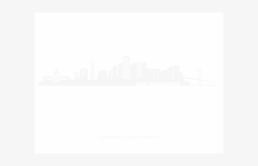 San Francisco Skyline Silhouette Png, transparent png #492153