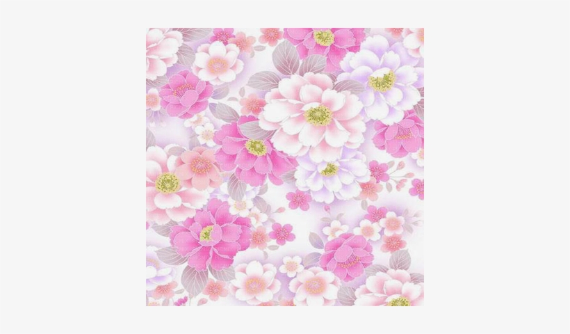 Pink Flower Bg Overlay Transparent - Colorful Floral Wristlet Purse, Women's, Medium Violet, transparent png #492180