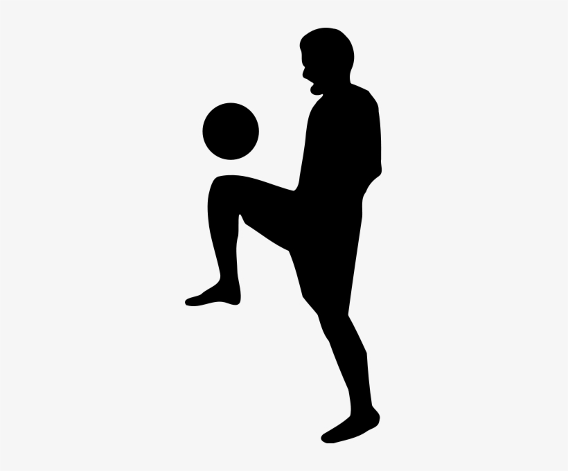 Freestyle Soccer Silhouette Clip Art - Soccer Silhouette Gif, transparent png #492369