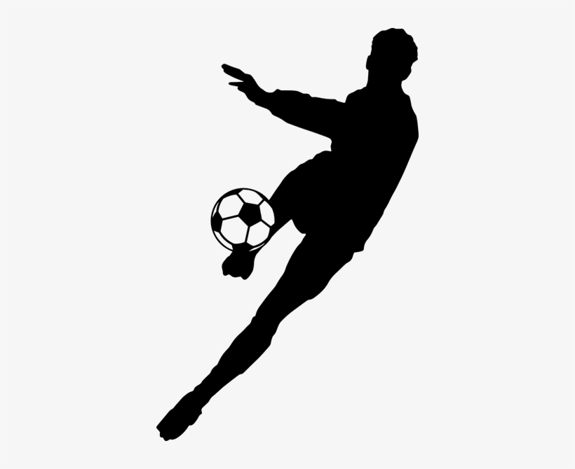Footballer Silhouette Sticker - Jugador Logo De Futbol, transparent png #492526
