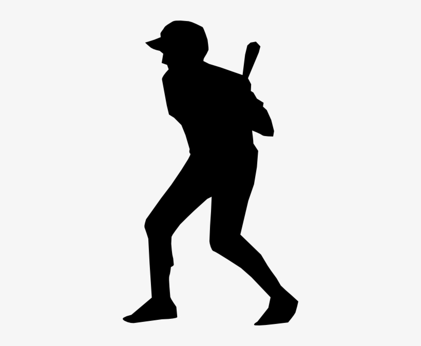 Clip Art At Clker Com Vector Online - Baseball Sliding Silhouette Clip Art, transparent png #492530