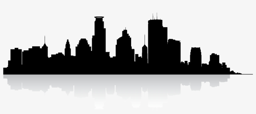 Jpg Transparent Stock Minneapolis Skyline Free Download - Minneapolis Silhouette, transparent png #492548